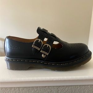 Doc Martens black leather Mary James size 8, worn once
